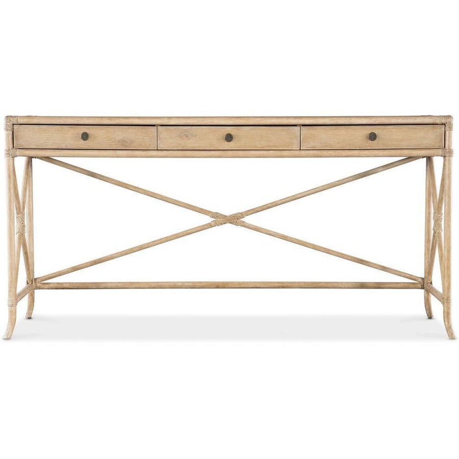 Console Tables Solace Pole Rattan Console - Light Wood