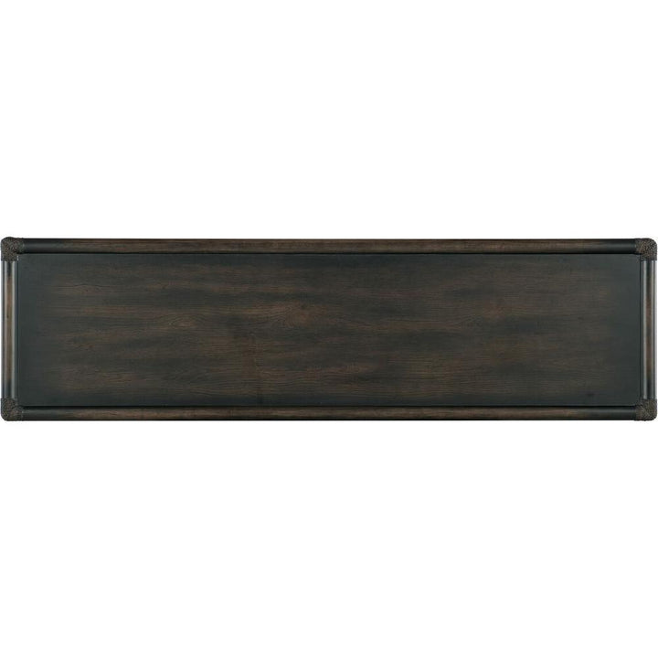 Retreat Pole Rattan Dresser - Dark Wood