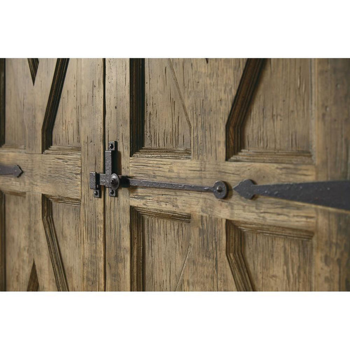 Montgomery Mt. Maria Wardrobe - Brown Silver - Glass Wood