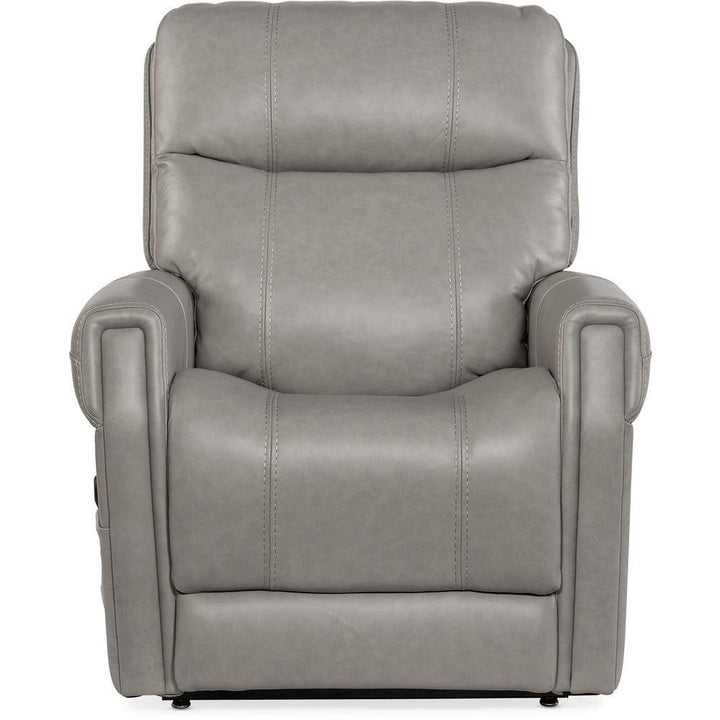 Lounge Chairs: Recliners Lyndon Power Recliner With Lumbar And Lift - Grey - Leather