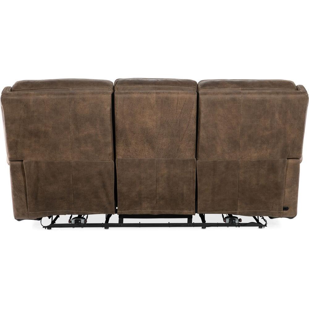 Sofas: Recliners Bennett Power Sofa With Power Headrest - Brown - Leather