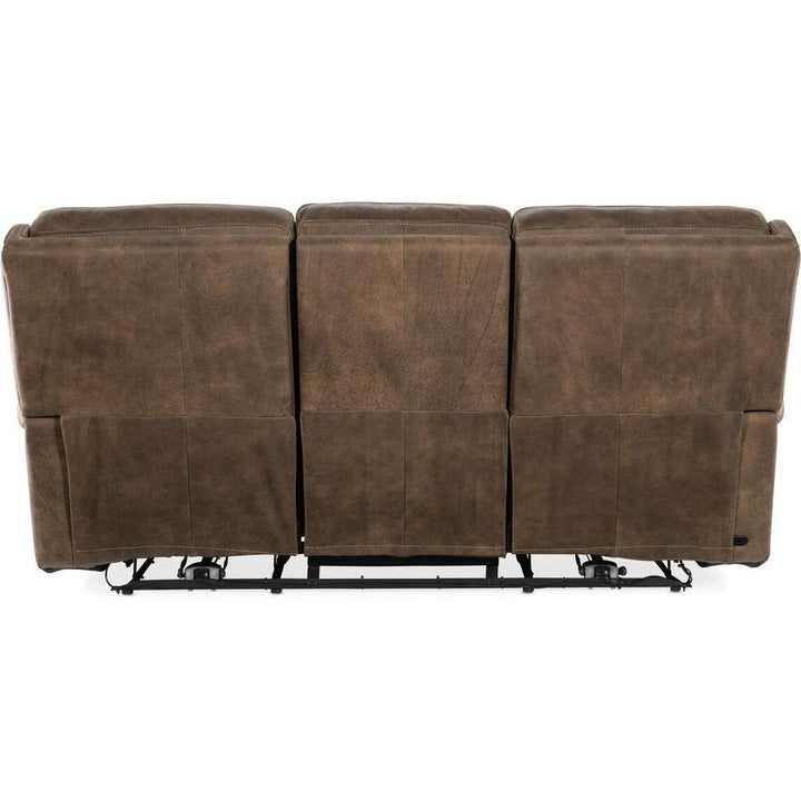 Sofas: Recliners Bennett Power Sofa With Power Headrest - Brown - Leather
