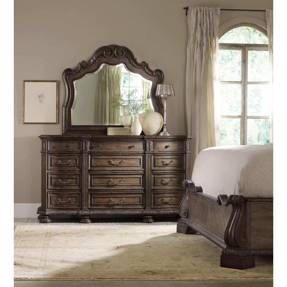 Dressers & Chests Sonata Twelve Drawer Dresser - Brown - Wood