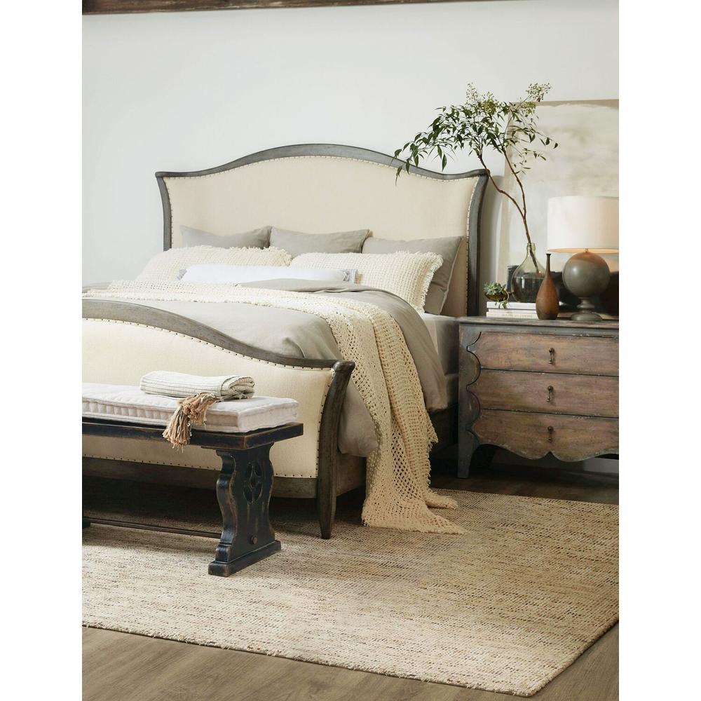 Beds Florence Upholstered Bed - Speckled Gray - Grey