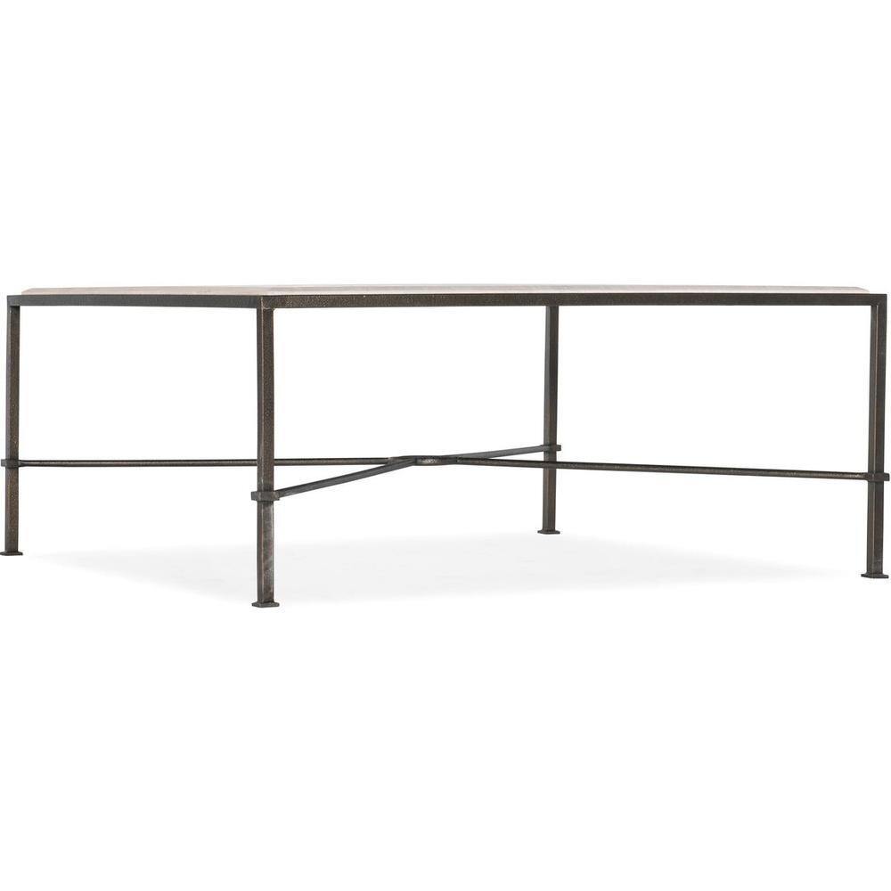 Coffee Tables Capri Living Room Cocktail Table - Grey - Marble Metal - Rectangle