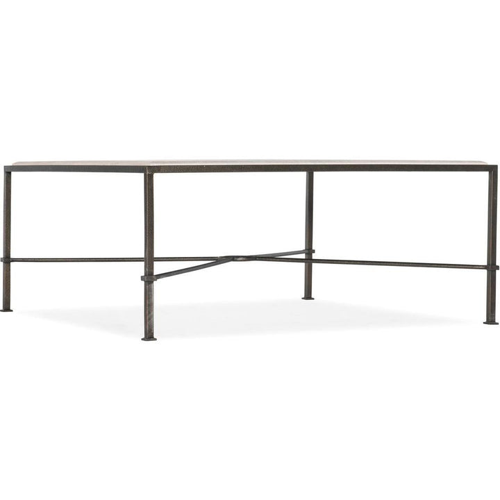 Coffee Tables Capri Living Room Cocktail Table - Grey - Marble Metal - Rectangle