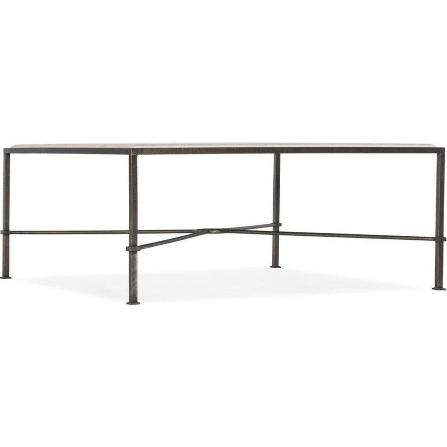 Coffee Tables Capri Living Room Cocktail Table - Grey - Marble Metal - Rectangle