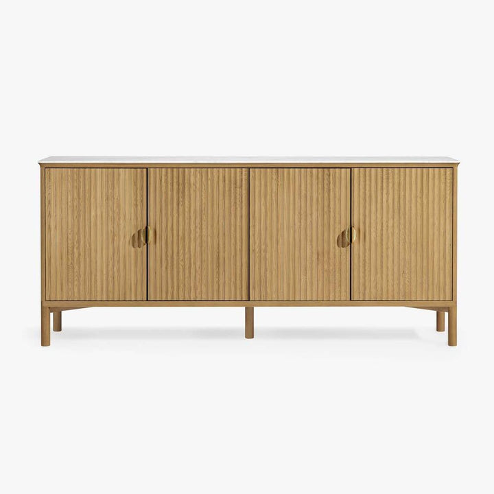 Olive 4-door Oak Buffet - Natural