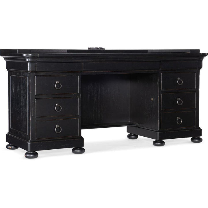 Desks Belmont Computer Credenza - Black - Wood