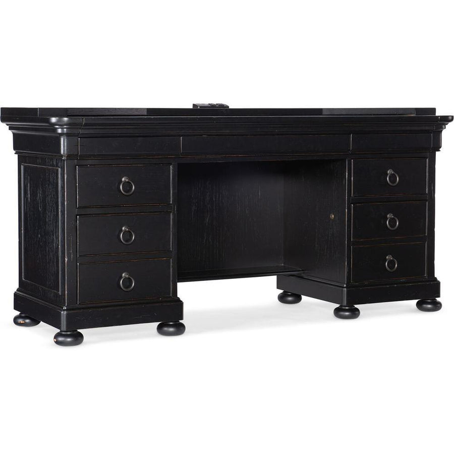 Desks Belmont Computer Credenza - Black - Wood