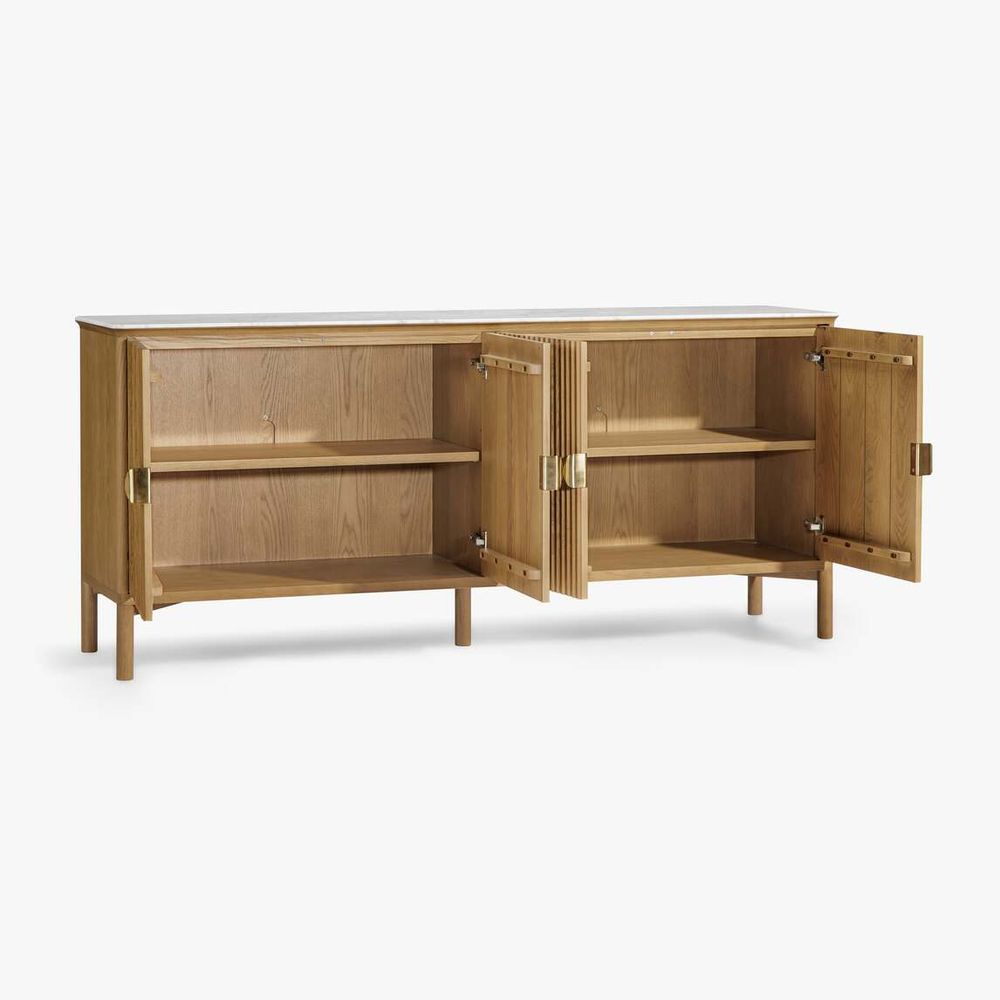 Olive 4-door Oak Buffet - Natural