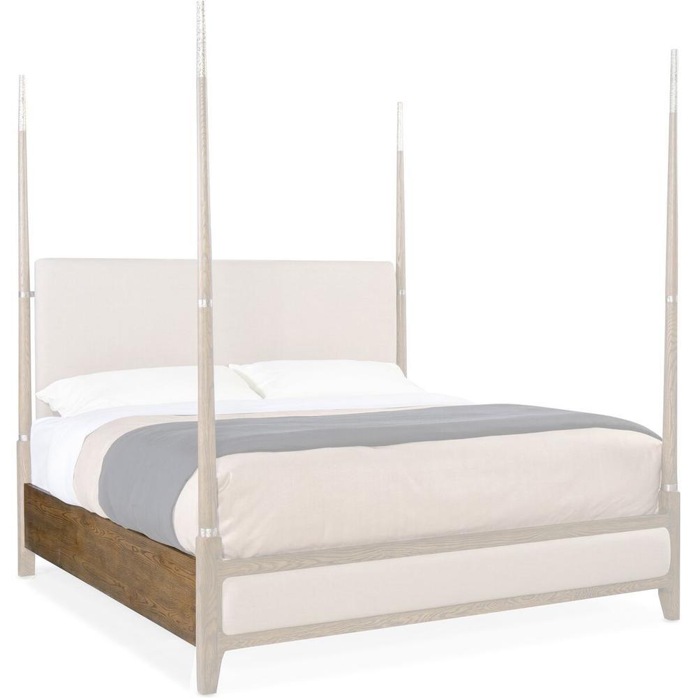 Beds Ellis Queen Four Poster Bed - Natural - Fabric Wood