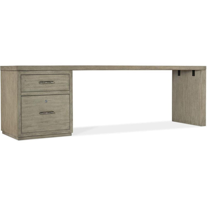 Desks Bluff Desk - 96In Top-Small File And 1 Leg