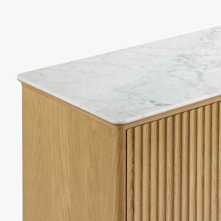 Olive 4-door Oak Buffet - Natural