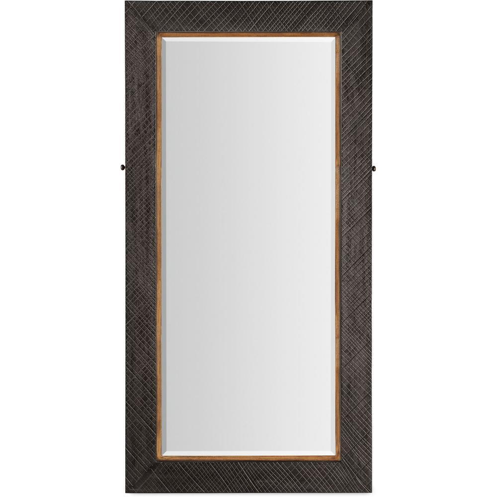 Standing Mirrors Montana Floor Mirror W/Jewelry Storage - Grey - Mirror Resin Wood