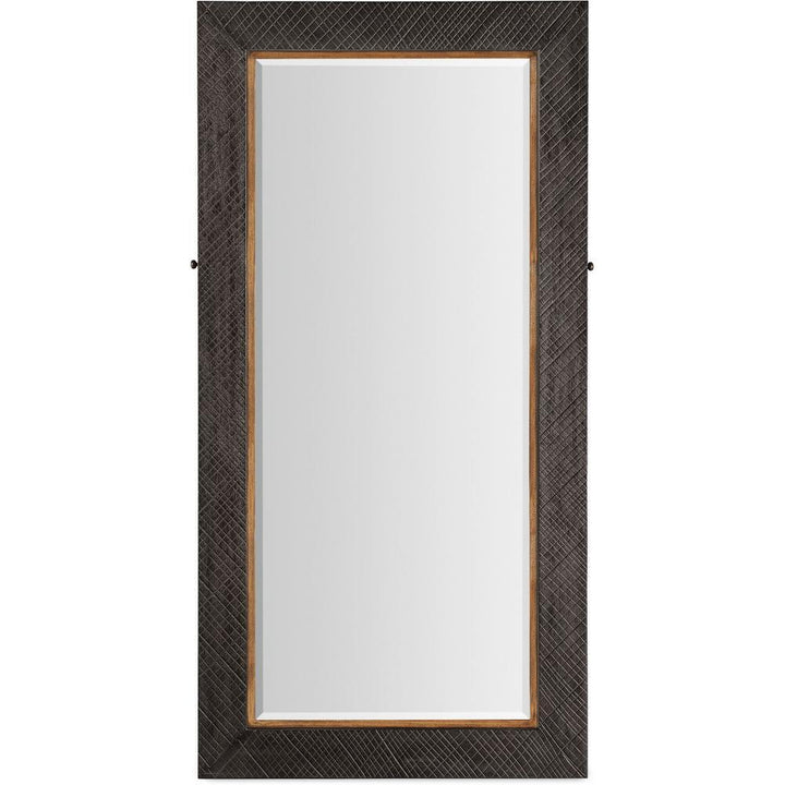 Standing Mirrors Montana Floor Mirror W/Jewelry Storage - Grey - Mirror Resin Wood