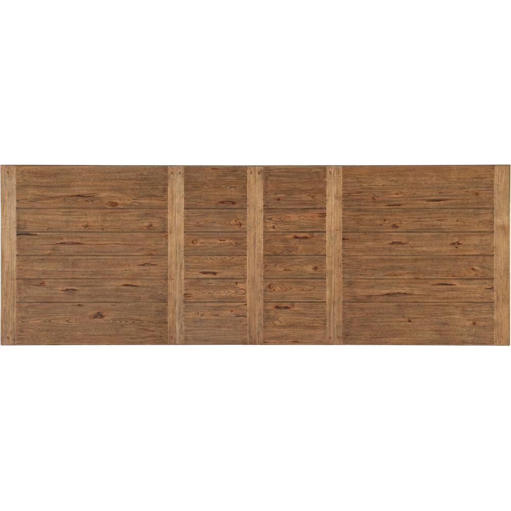 Montana Trestle Dining Table With Leaves - Black Natural - Wood - Rectangle