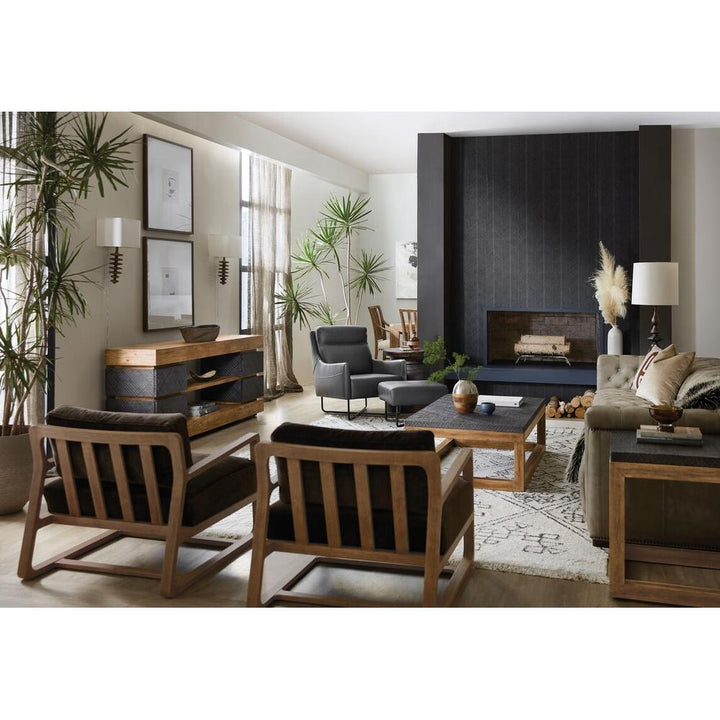 Side Tables Montana End Table - Black Brown - Wood - Square