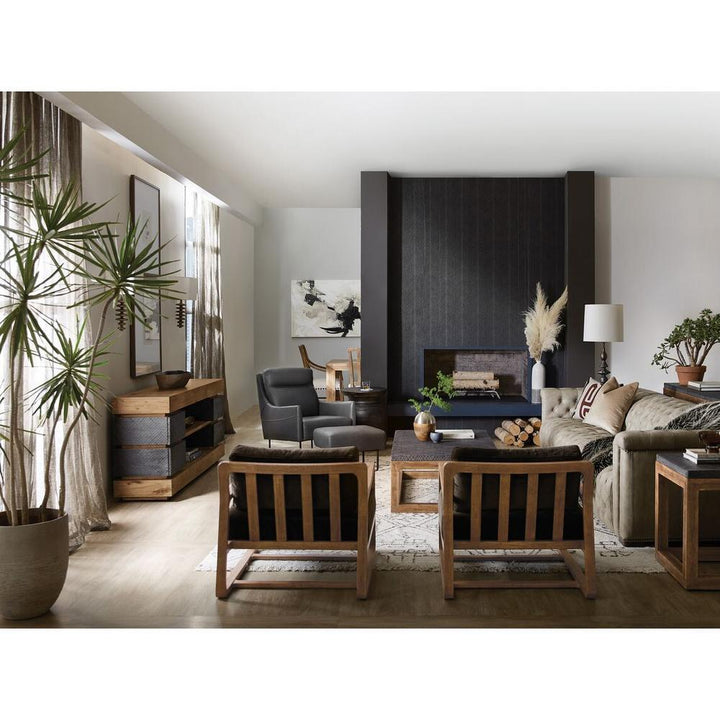 Side Tables Montana End Table - Black Brown - Wood - Square