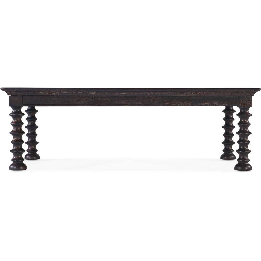 Coffee Tables Montana Turned Leg Cocktail Table - Brown - Wood - Parsons