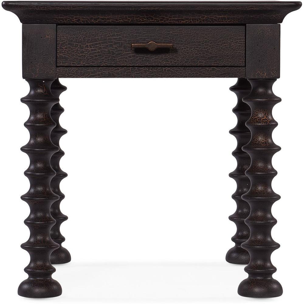 Side Tables Montana Turned Leg End Table - Brown - Wood - Square