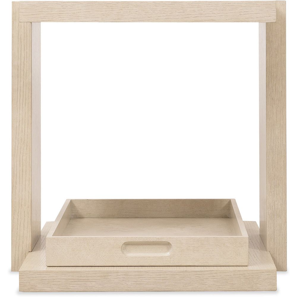 Side Tables Westwood End Table with Tray - Polished Limestone