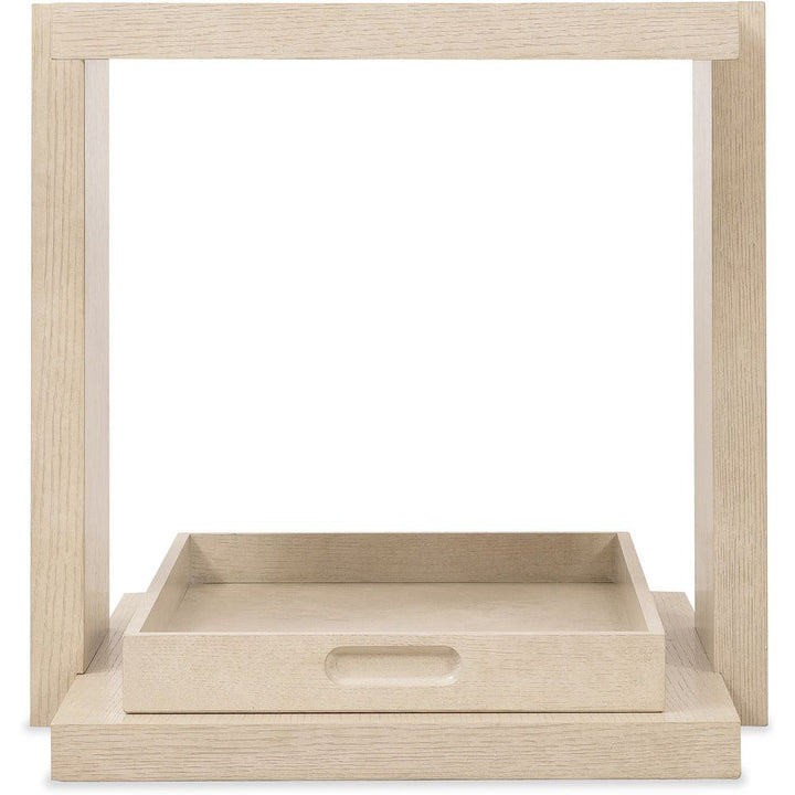 Side Tables Westwood End Table with Tray - Polished Limestone