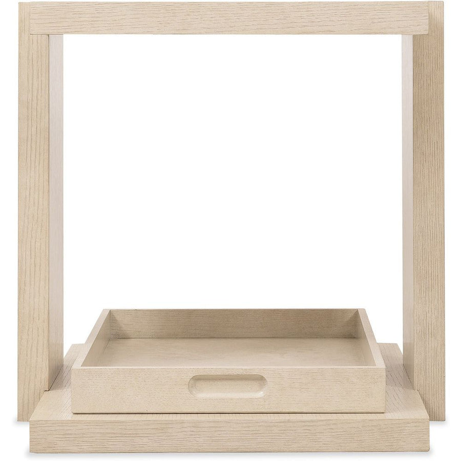 Side Tables Westwood End Table with Tray - Polished Limestone