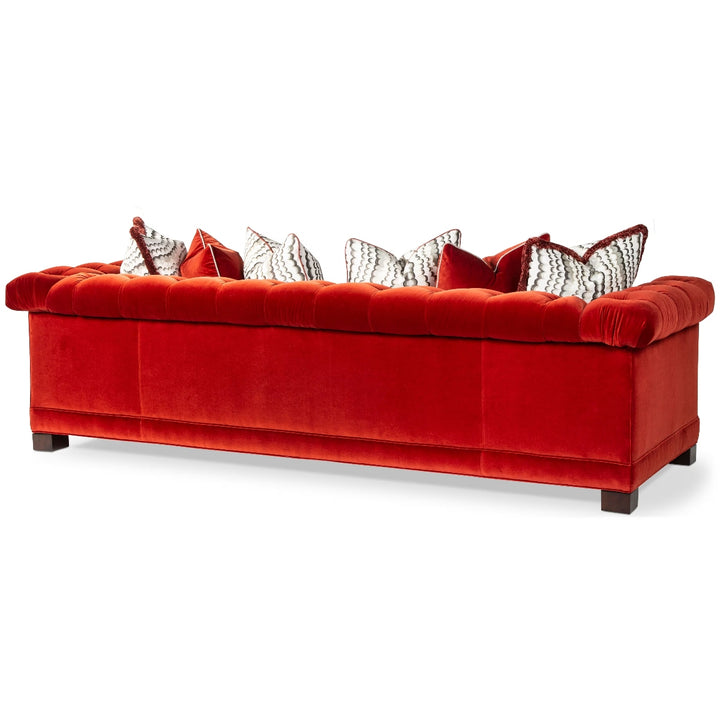 Ottavio Tufted Sofa - Red Velvet