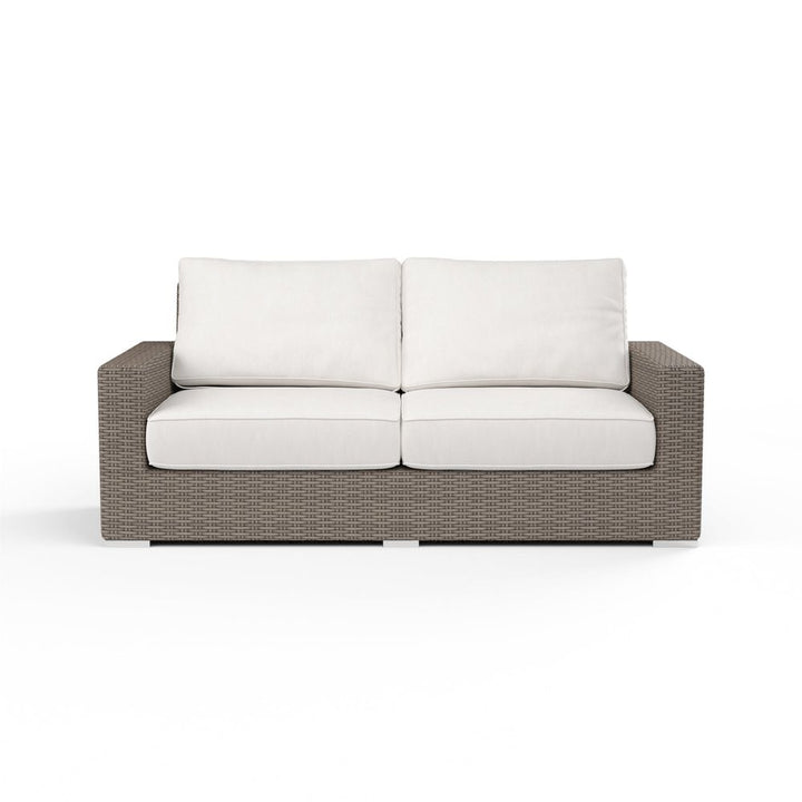 Outdoor Sofas and Sectionals Coronado Loveseat in Canvas Flax w/ Self Welt