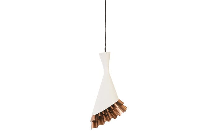 Ruffle Pendant Lamp-Phillips Collection-PHIL-IN97485-PendantsWhite/Copper-6-France and Son