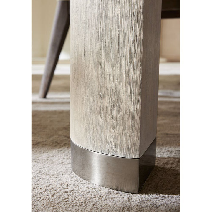 Dining Tables Modern Mood Leg Dining Table with 1-24in Leaf - Light Wood