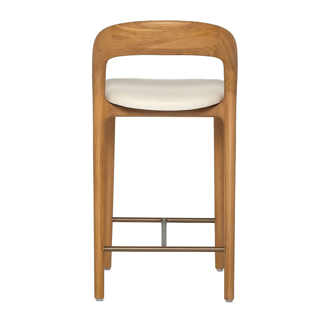 Interlude Felix Counter Stool in Tawny with Grove vegan leather - alternate view