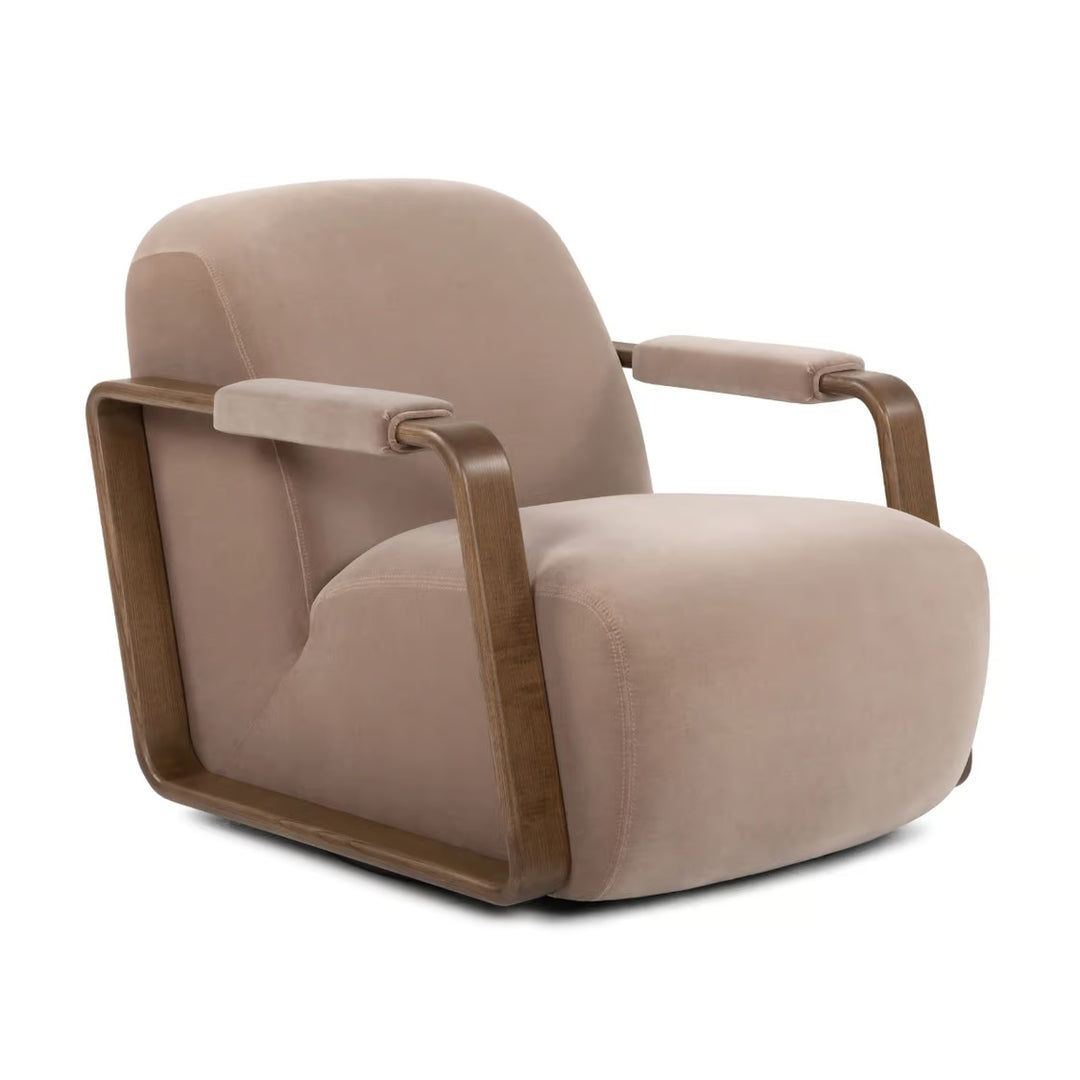Lucerne Swivel Chair - Venice Mink
