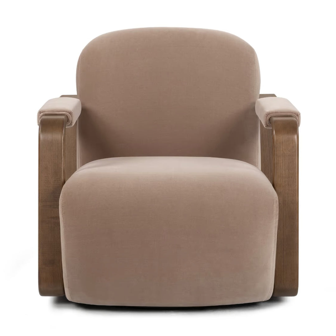 Lucerne Swivel Chair - Venice Mink - alternate view