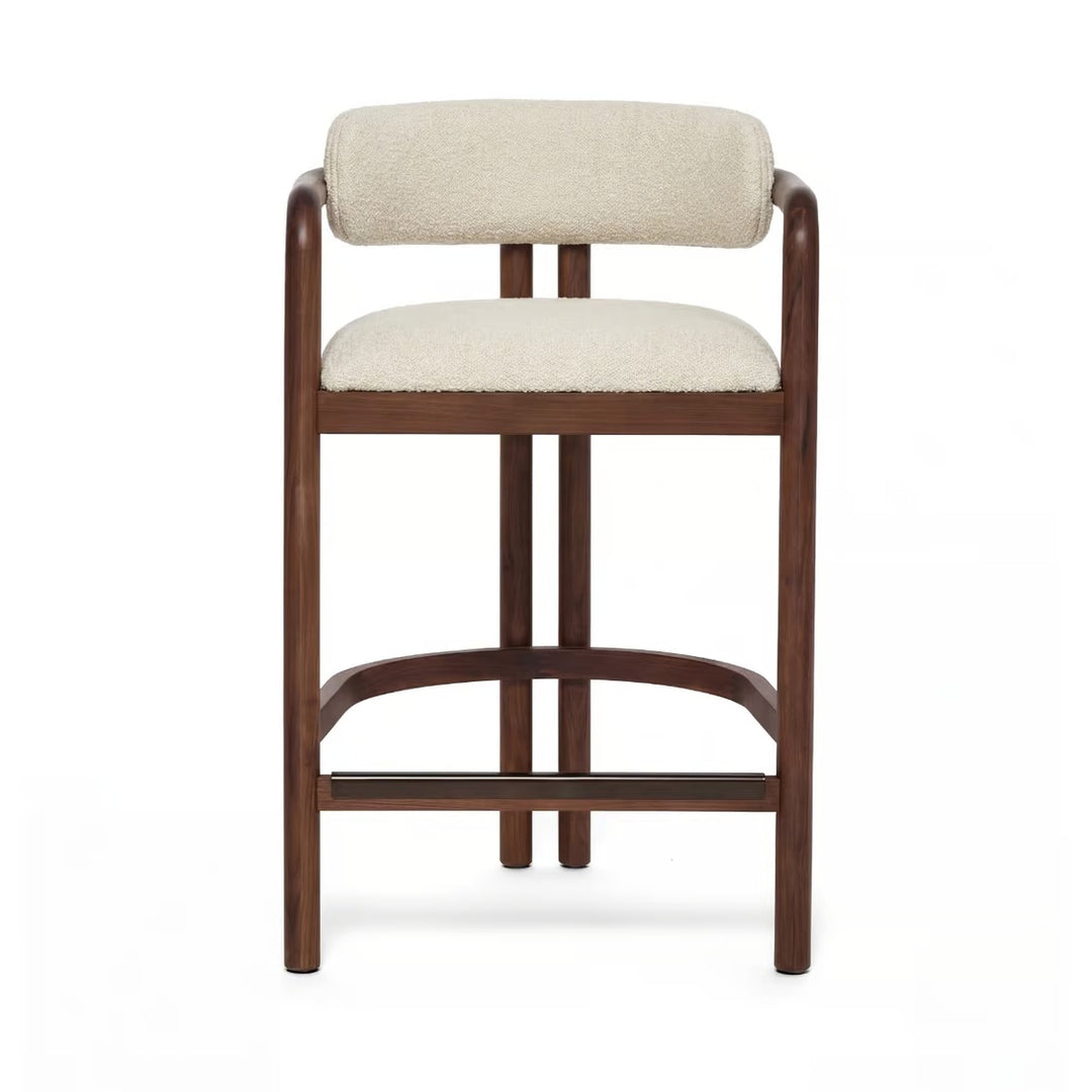 Fowler Counter Stool - Classic Walnut / Mystic Hemp - alternate view
