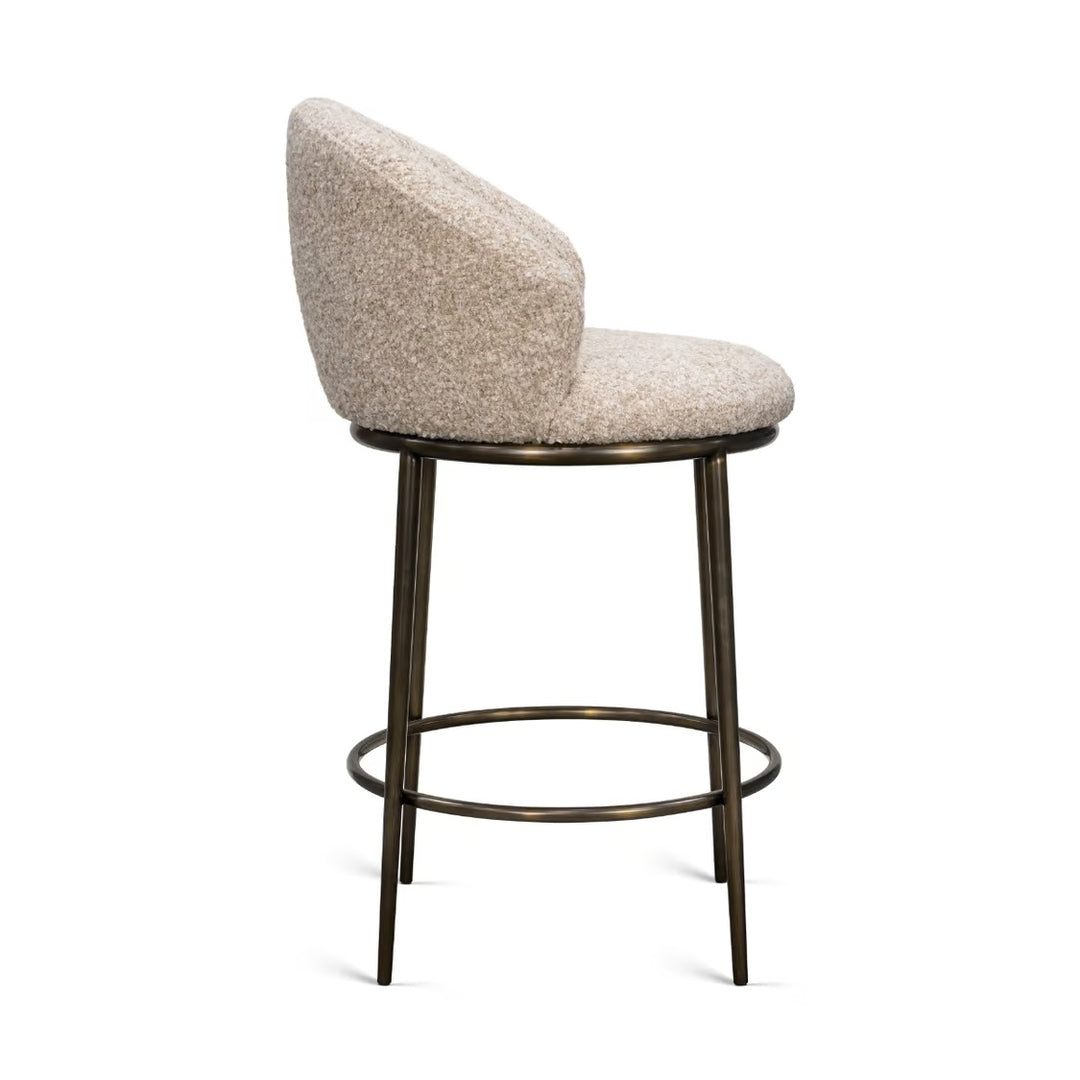 Nico Swivel Counter Stool - Antique Bronze / Finch - alternate view