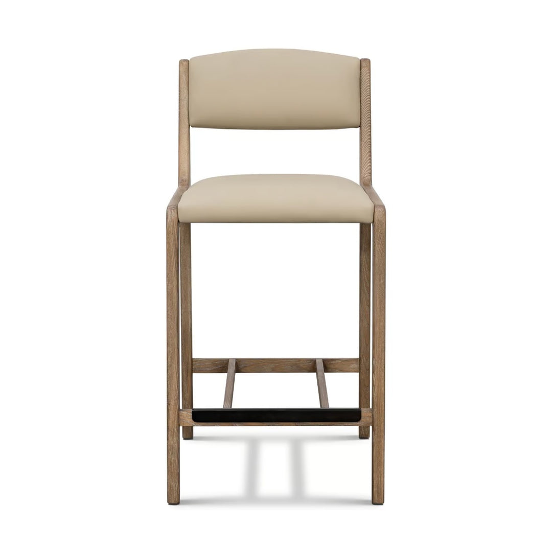 Paolo Counter Stool - Autumn Brown / Cream Latte - alternate view