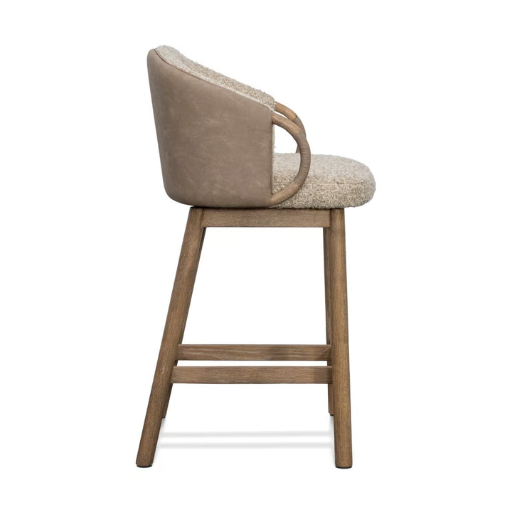 Archer Swivel Counter Stool - Autumn Brown / Finch / Distressed Taupe - alternate view
