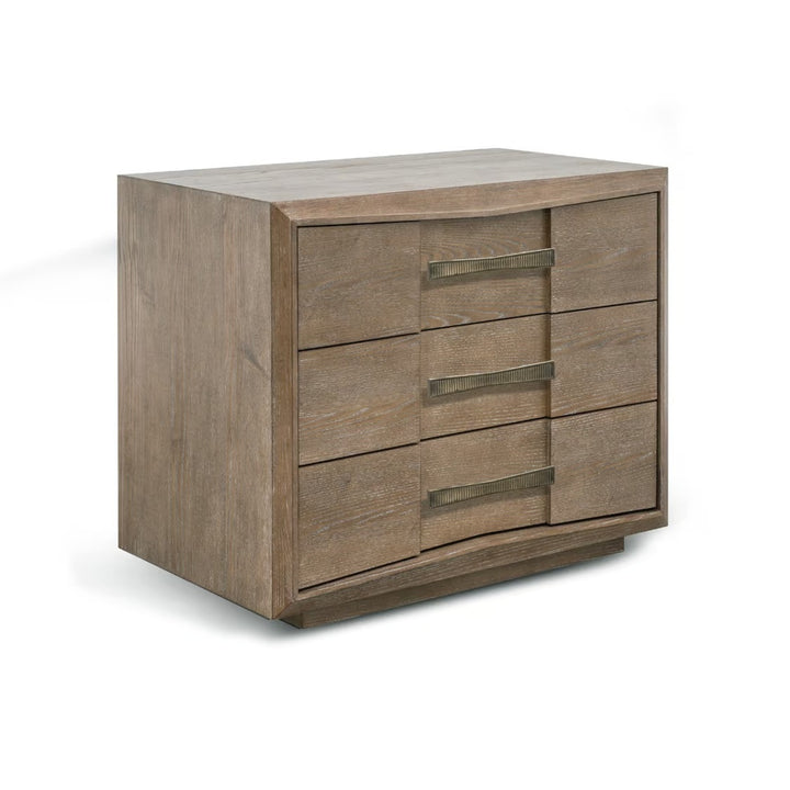 Claude 3 Drawer Bedside Chest - Autumn Brown