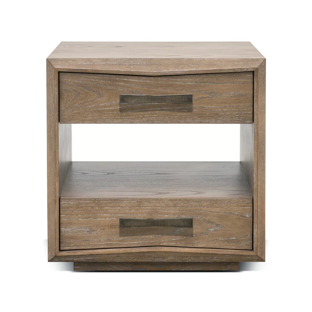 Claude 2 Drawer Bedside Chest - Autumn Brown - alternate view