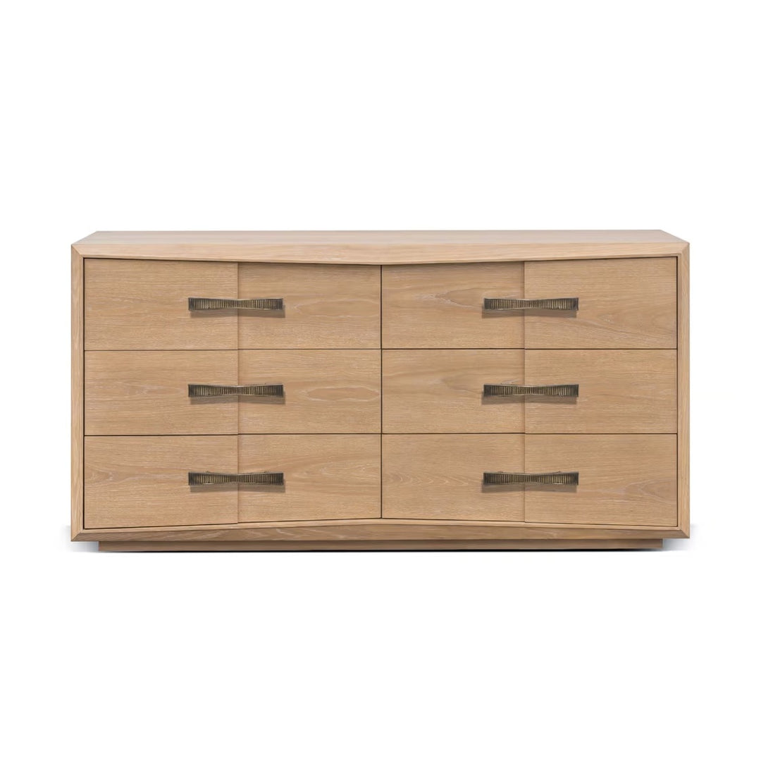 Claude 6 Drawer Dresser - Saddle - alternate view