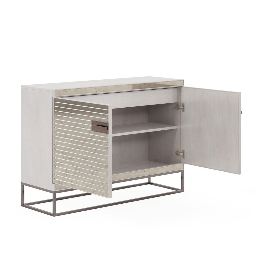 Mezzanine Hall Chest - Nickel, Grey