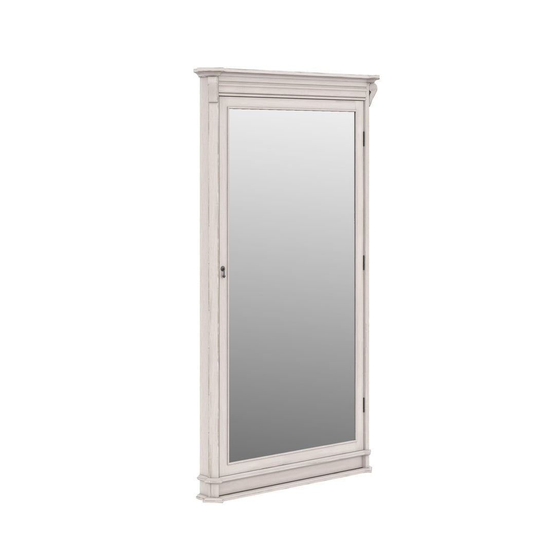 Alcove Floor Mirror - White