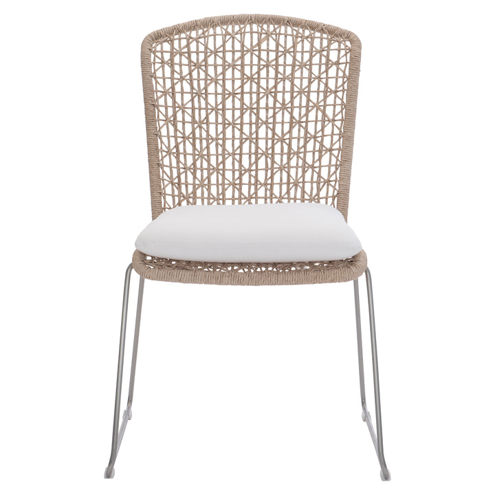 Carmel Outdoor Side Chair with Seat Pad - Quick Ship