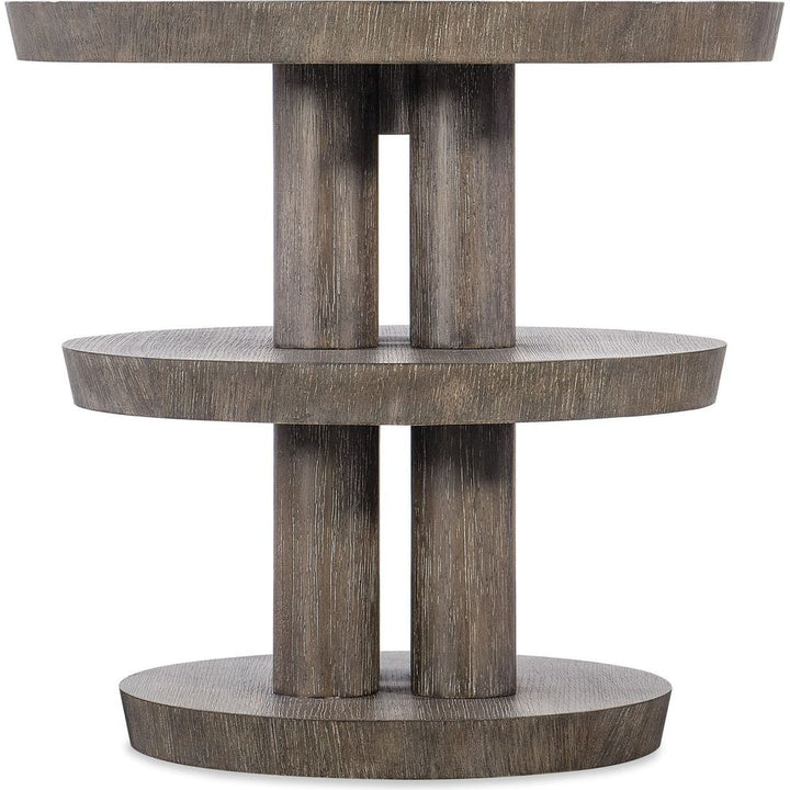 Side Tables Modern Mood Round Side Table - Dark Wood