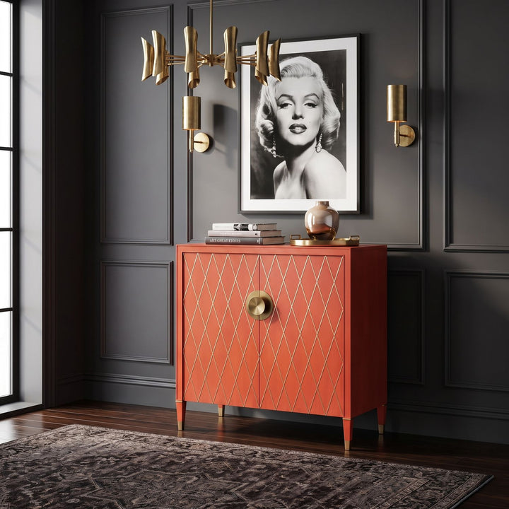 Boulevard Accent Chest — Red