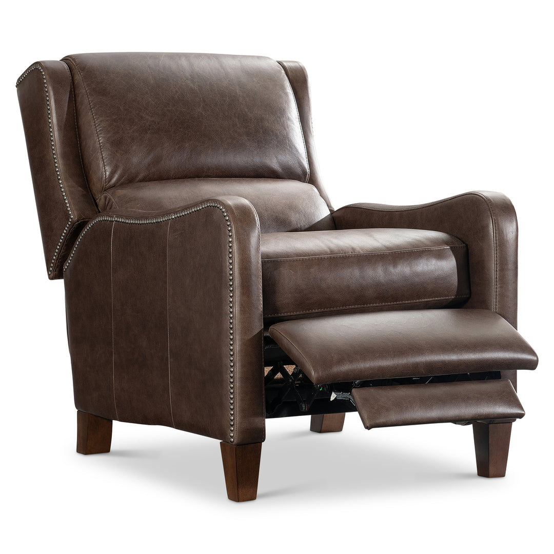 Landon Leather Recliner, Brown