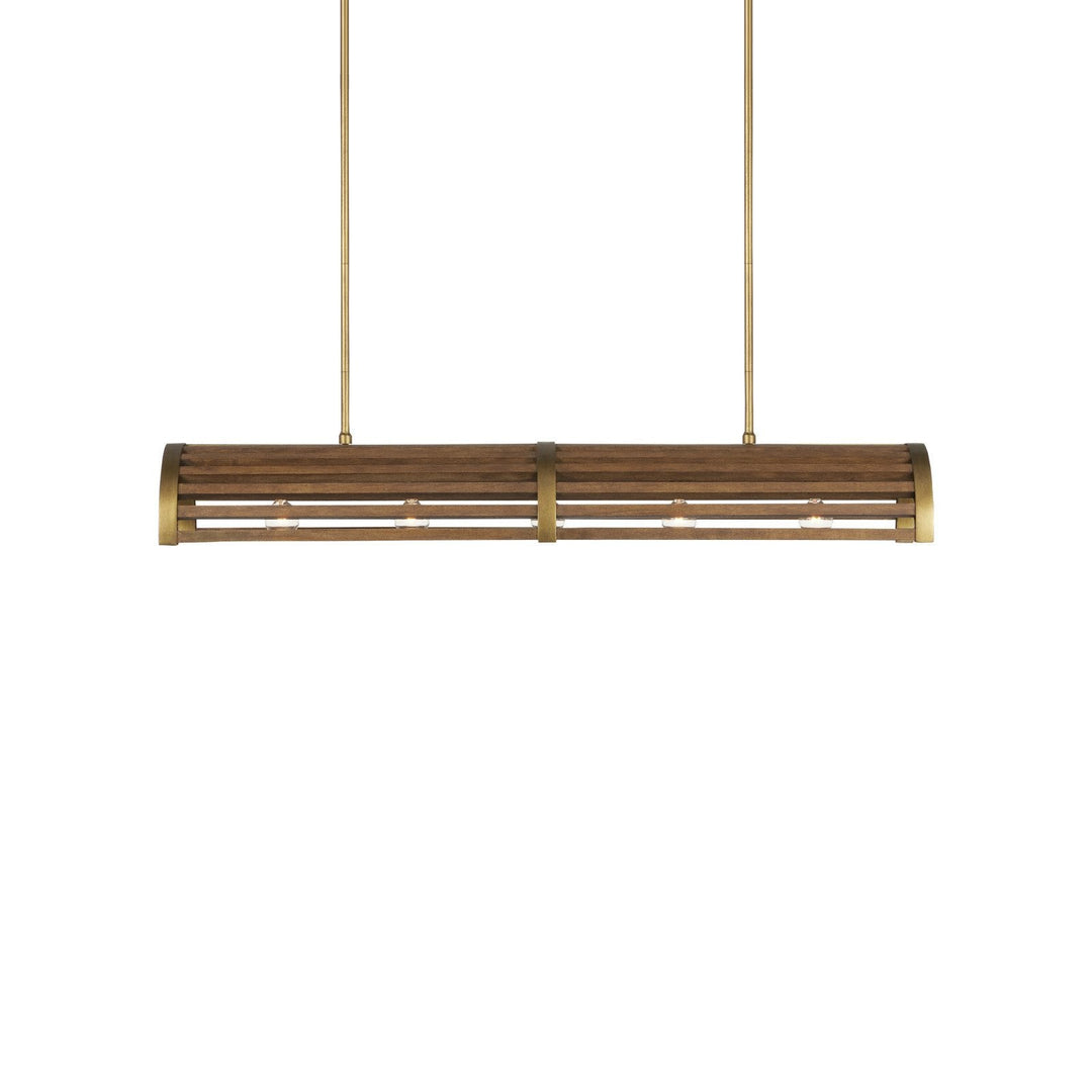 Woodbine Chestnut Rectangular Chandelier