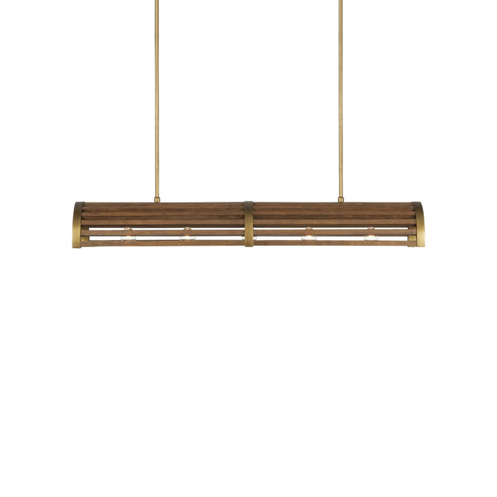 Woodbine Chestnut Rectangular Chandelier